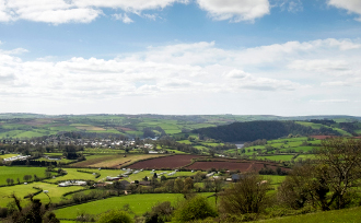 Broadleigh farm is surrounded by area of outstanding natural beauty